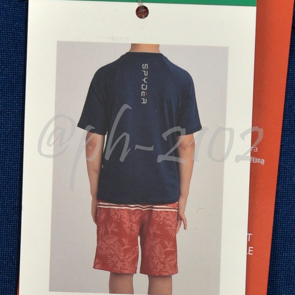 Spyder BOYS Youth 2-piece Swim Set BLUE - Picture 13 of 13